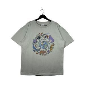 Vintage Harborside Graphics There's no Planet Like Home T-Shirt Large